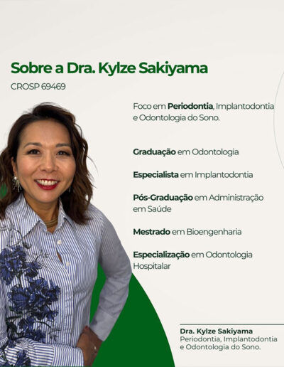 Conheça a Dra. Kylze Sakiyama – Especialista em Periodontia em São Paulo
