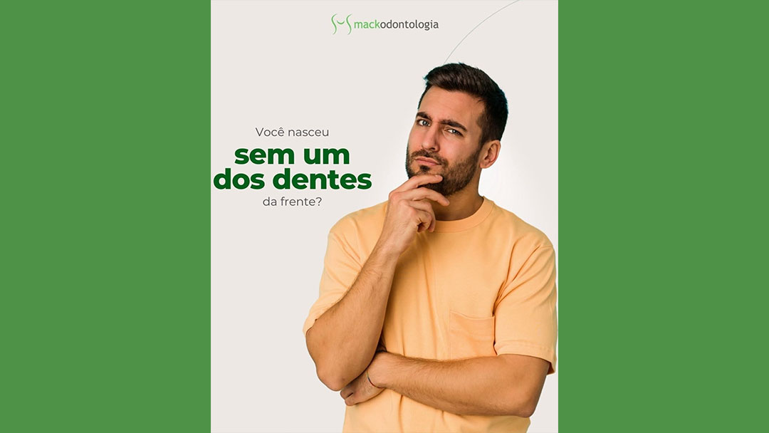 Você sabia que é possível nascer sem um dente da frente?
