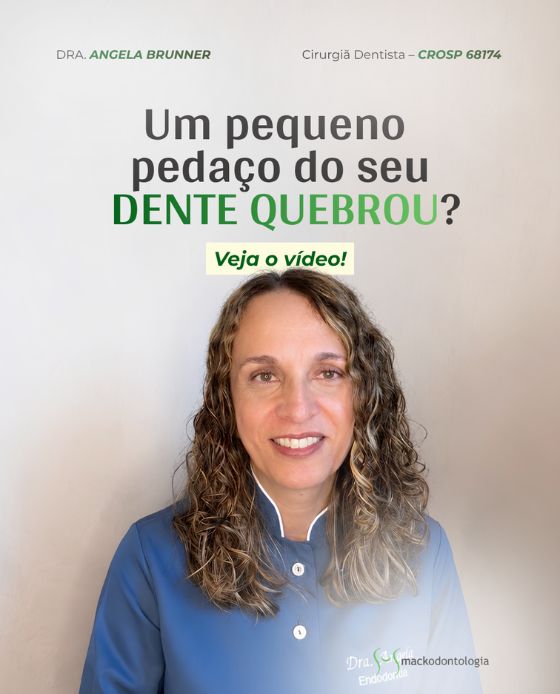 Quebrou só um pedacinho do dente. Preciso me preocupar?